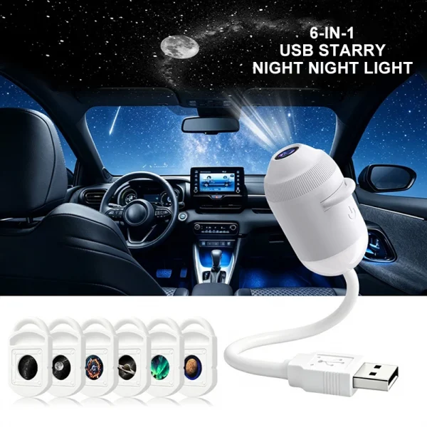 🌌 مصباح النجوم USB: سماء ليلية بين يديك! ✨
