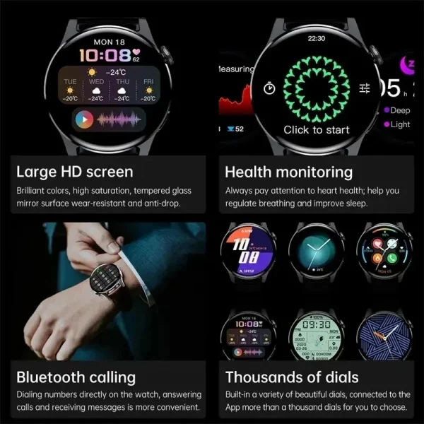 S49a365303fa84dbb97b874fc306e10e7B.webp ساعة ⌚️ ذكية 5 برو: مكالمات ولياقة في معصمك!