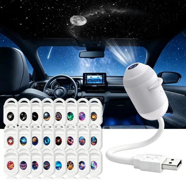 🌌 مصباح النجوم USB: سماء ليلية بين يديك! ✨