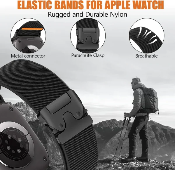 حزام حبل مظلة لساعة آبل ألترا ⌚️ مغامرتك تبدأ هنا!